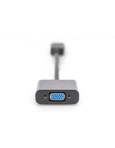 Kabel Assmann Ak-340403-001-S (Displayport M - D-Sub (Vga) F  0,15M  Kolor Czarny)
