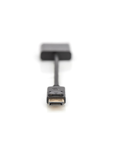 Kabel Assmann Ak-340403-001-S (Displayport M - D-Sub (Vga) F  0,15M  Kolor Czarny)