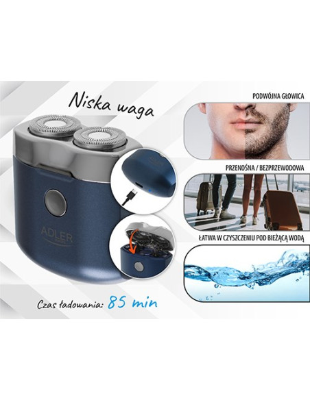 Golarka Podróżna Usb Adler Ad 2937