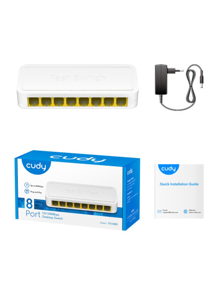 Switch Cudy Fs108D 8-Port 10/100