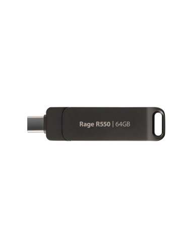 Patriot Rage R550 64Gb Dual Usb A+C, Alu, 100Mbs
