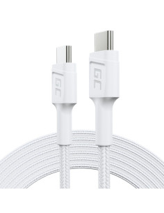 Green Cell Kabel Kabgc29W Gc Powerstream Usb-C - Usb-C 200Cm, Power Delivery 60W, Ultra Charge, Qc 3.0, Biały