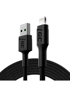 Green Cell Kabel Kabgc12 Gc Ray Usb - Lightning 200Cm, Biały Led, Szybkie Ładowanie