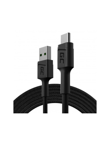 Green Cell Kabel Kabgc19 Gc Powerstream Usb-A - Usb-C 200Cm, Szybkie Ładowanie Ultra Charge, Qc 3.0