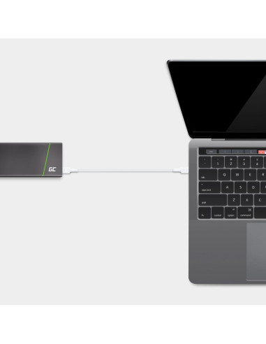 Green Cell Kabel Kabgc30W Gc Powerstream Usb-C - Usb-C 120Cm, Power Delivery 60W, Ultra Charge, Qc 3.0, Biały
