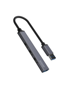 Savio Hub Usb-A - 3 X Usb-A 2.0, 1 X Usb-A 3.0, Szary Ak-70 2