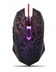 Mysz Esperanza Lightning Egm211R (Optyczna  2400 Dpi  Kolor Czarny)