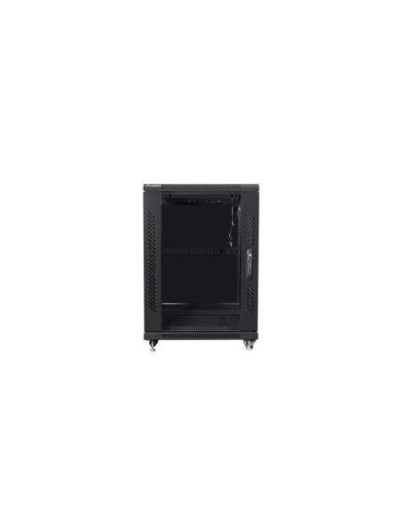 Szafa Rack Lanberg Ff01-6815-12B (15U  19''  848Mm / 600Mm / 800 Mm  Stojąca  Szklane  800 Kg  Kolor Czarny)