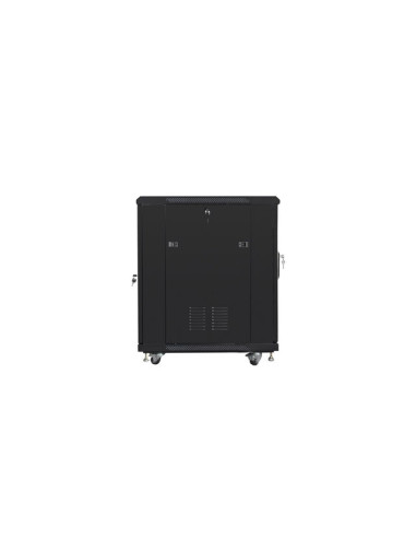 Szafa Rack Lanberg Ff01-6815-12B (15U  19''  848Mm / 600Mm / 800 Mm  Stojąca  Szklane  800 Kg  Kolor Czarny)