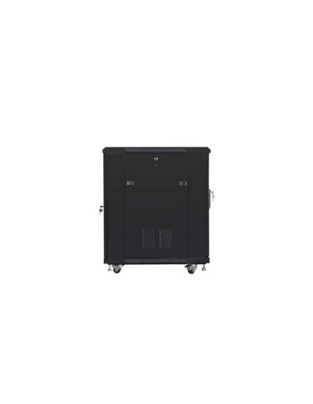 Szafa Rack Lanberg Ff01-6815-12B (15U  19''  848Mm / 600Mm / 800 Mm  Stojąca  Szklane  800 Kg  Kolor Czarny)
