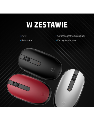 Mysz Hp 240 Black Bluetooth Mouse Bezprzewodowa Czarna 3V0G9Aa