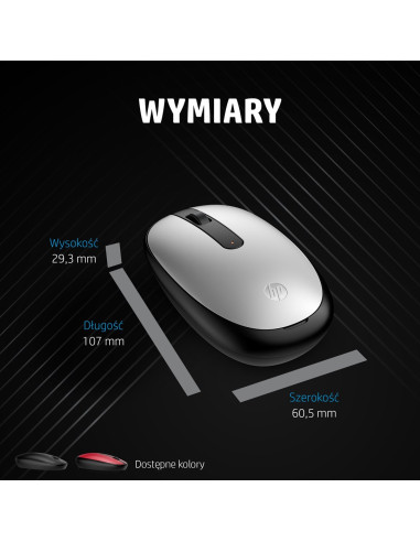 Mysz Hp 240 Black Bluetooth Mouse Bezprzewodowa Czarna 3V0G9Aa