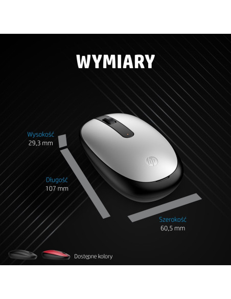 Mysz Hp 240 Black Bluetooth Mouse Bezprzewodowa Czarna 3V0G9Aa
