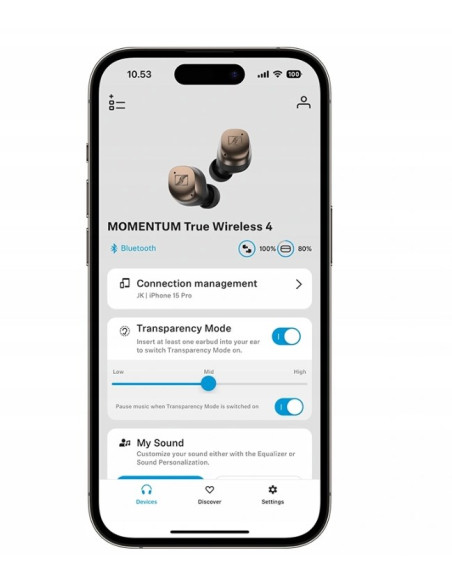 Słuchawki Sennheiser Momentum True Wireless 4 - Black Copper