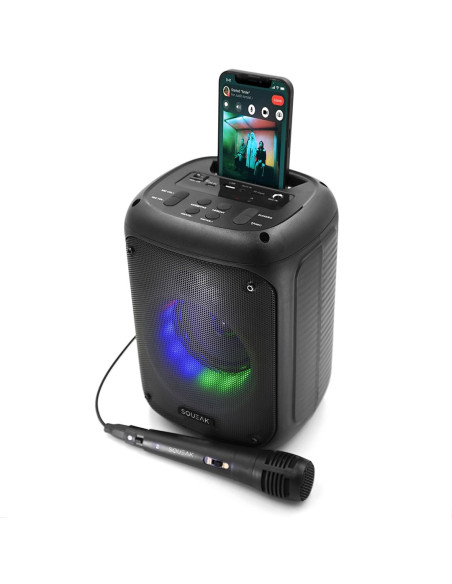 Squeak Głośnik Karaoke Beatflow Bluetooth 5.0 + Edr, Radio Fm, Microsd, Aux, Usb Sq1005