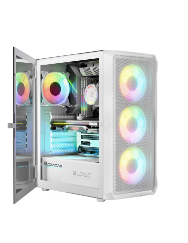 Logic Obudowa Portos Argb Midi Usb 3.0 White