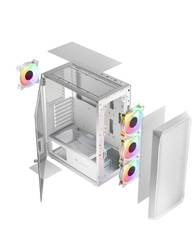 Logic Obudowa Portos Argb Midi Usb 3.0 White