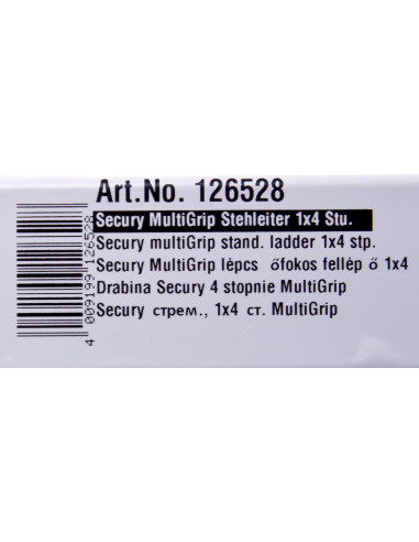Drabina 4 Stopniowa Aluminiowa Krause Secury 126528
