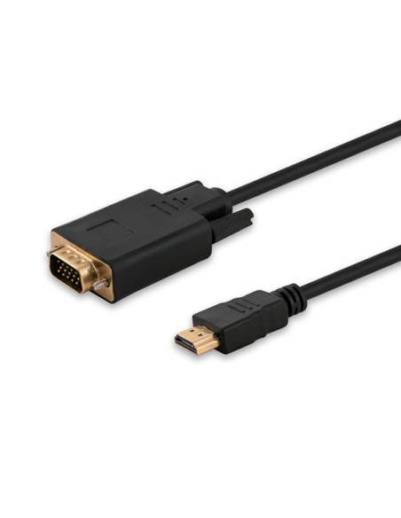 Adapter Savio Cl-103 (Hdmi M - D-Sub (Vga) M  1,8M  Kolor Czarny)