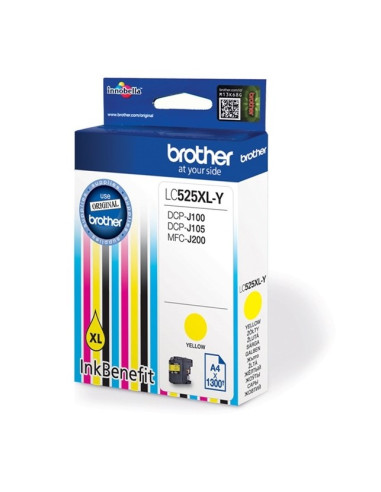 Tusz Brother Żółty Lc525Xlyap2 Lc-525Xly, 1300 Str.
