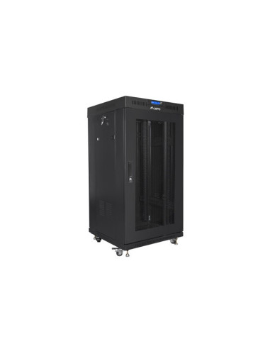 Lanberg Szafa Stojąca Rack 19" 22U 600X600 Drzwi Perforowane Czarna Ff01-6622-23Bl