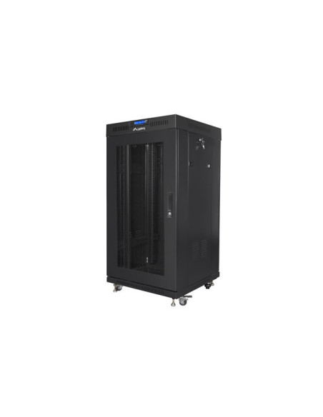 Lanberg Szafa Stojąca Rack 19" 22U 600X600 Drzwi Perforowane Czarna Ff01-6622-23Bl