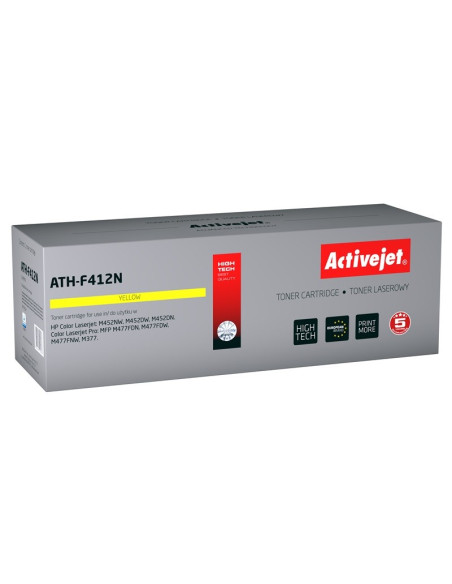 Activejet Ath-F412N Toner (Zamiennik Hp 410A Cf412A  Supreme  2300 Stron  Żółty)