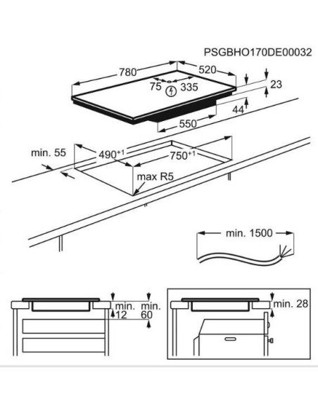 Płyta Indukcyjna Electrolux Eiv83443Bw