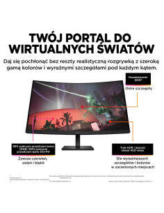 Monitor Hp Led, Qhd 32" Omen 32C (780K6E9) 165Hz 2