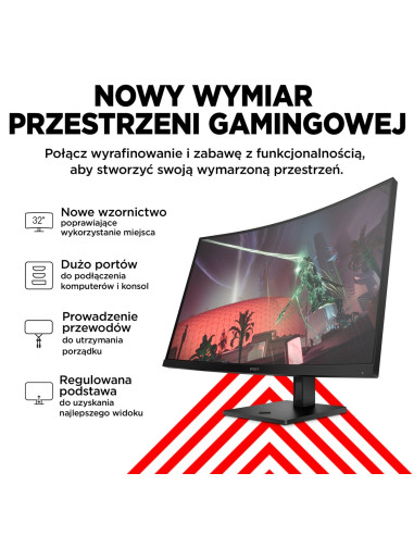 Monitor Hp Led, Qhd 32" Omen 32C (780K6E9) 165Hz