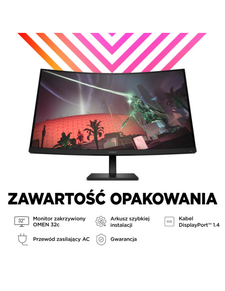 Monitor Hp Led, Qhd 32" Omen 32C (780K6E9) 165Hz