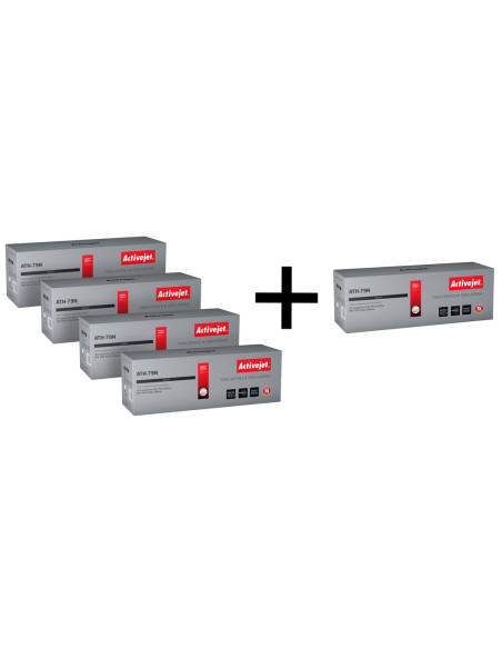 4 X Activejet Toner Do Hp 79A Cf279A New Ath-79N + Activejet Toner Do Hp 79A Cf279A New Ath-79N Za 1 Zł