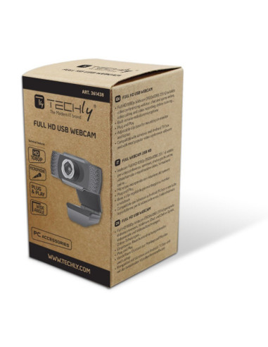 Techly Kamera Usb Internetowa Fullhd 1080P Z Mikro
