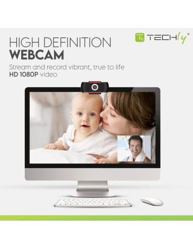 Techly Kamera Usb Internetowa Fullhd 1080P Z Mikro