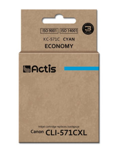 Actis Kc-571C Tusz (Zamiennik Canon Cli-571C  Standard  12 Ml  Niebieski)