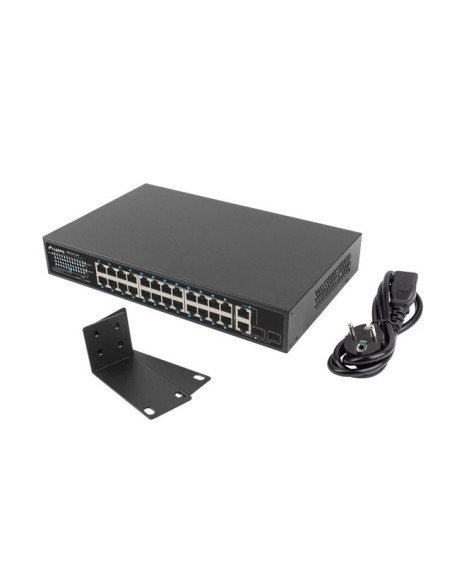 Lanberg Switch Rack 19" Rsfe-24P-2C-360 24X 100Mb Poe+/2X Combo Gigabit 360W