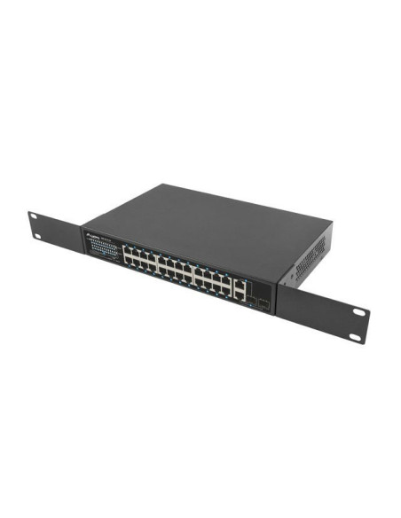 Lanberg Switch Rack 19" Rsfe-24P-2C-360 24X 100Mb Poe+/2X Combo Gigabit 360W