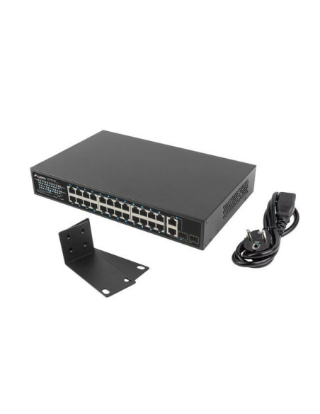 Lanberg Switch Rack 19" Rsfe-24P-2C-360 24X 100Mb Poe+/2X Combo Gigabit 360W
