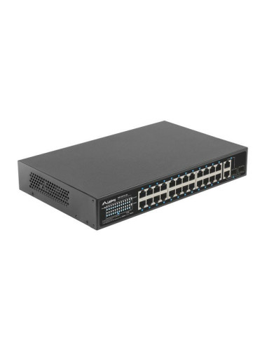 Lanberg Switch Rack 19" Rsfe-24P-2C-360 24X 100Mb Poe+/2X Combo Gigabit 360W