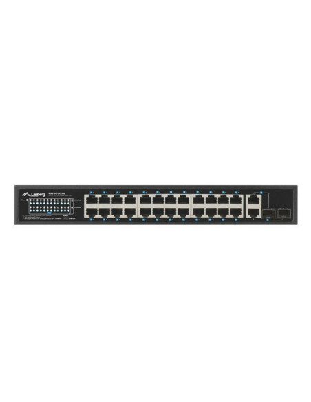 Lanberg Switch Rack 19" Rsfe-24P-2C-360 24X 100Mb Poe+/2X Combo Gigabit 360W