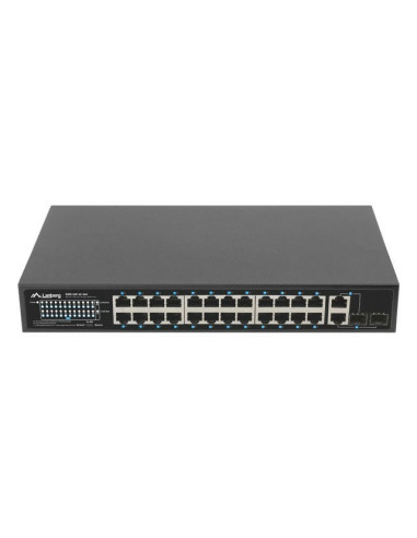Lanberg Switch Rack 19" Rsfe-24P-2C-360 24X 100Mb Poe+/2X Combo Gigabit 360W