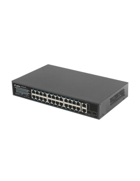 Lanberg Switch Rack 19" Rsfe-24P-2C-360 24X 100Mb Poe+/2X Combo Gigabit 360W
