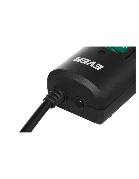 Listwa Przeciwprzepięciowa Ever Optima 1,5M (6 X Ute  10 A  Kolor Czarny) (T/Lz08-Opt015/0000)