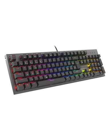 Klawiatura Dla Graczy Genesis Thor 303 Cz/Sk Podświetlenie Rgb Mechaniczna Red Czarna Switch Hot Swa