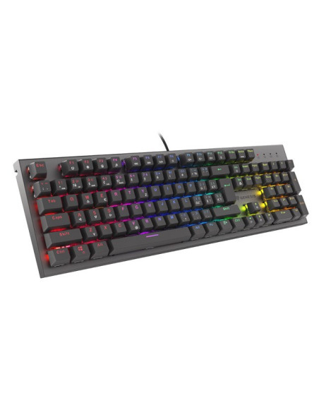 Klawiatura Dla Graczy Genesis Thor 303 Cz/Sk Podświetlenie Rgb Mechaniczna Red Czarna Switch Hot Swa