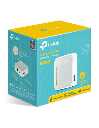Router Bezprzewodowy Tp-Link Tl-Mr3020/Eu (3G/4G/Lte Usb  2,4 Ghz)