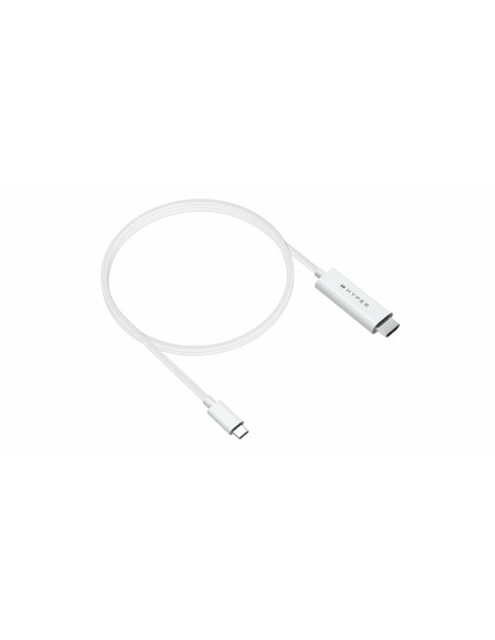 Hyper Hd6007Whgl Kabel Hdmi 2,5 M Usb-C Hdmi Typu A (Standard) Biały