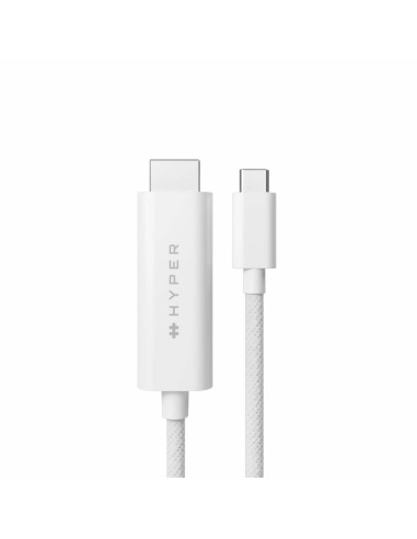 Hyper Hd6007Whgl Kabel Hdmi 2,5 M Usb-C Hdmi Typu A (Standard) Biały