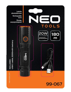 Latarka Akumulatorowa Usb C 2000 Lm Chn Led 2