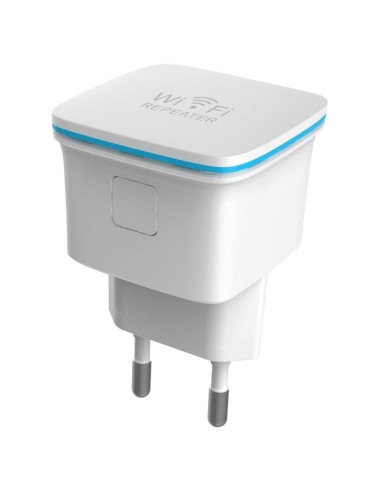 Techly I-Wl-Repeater7 Przedłużacz Sieciowy Wzmacniacz Sieciowy Biały 10, 100 Mbit/S